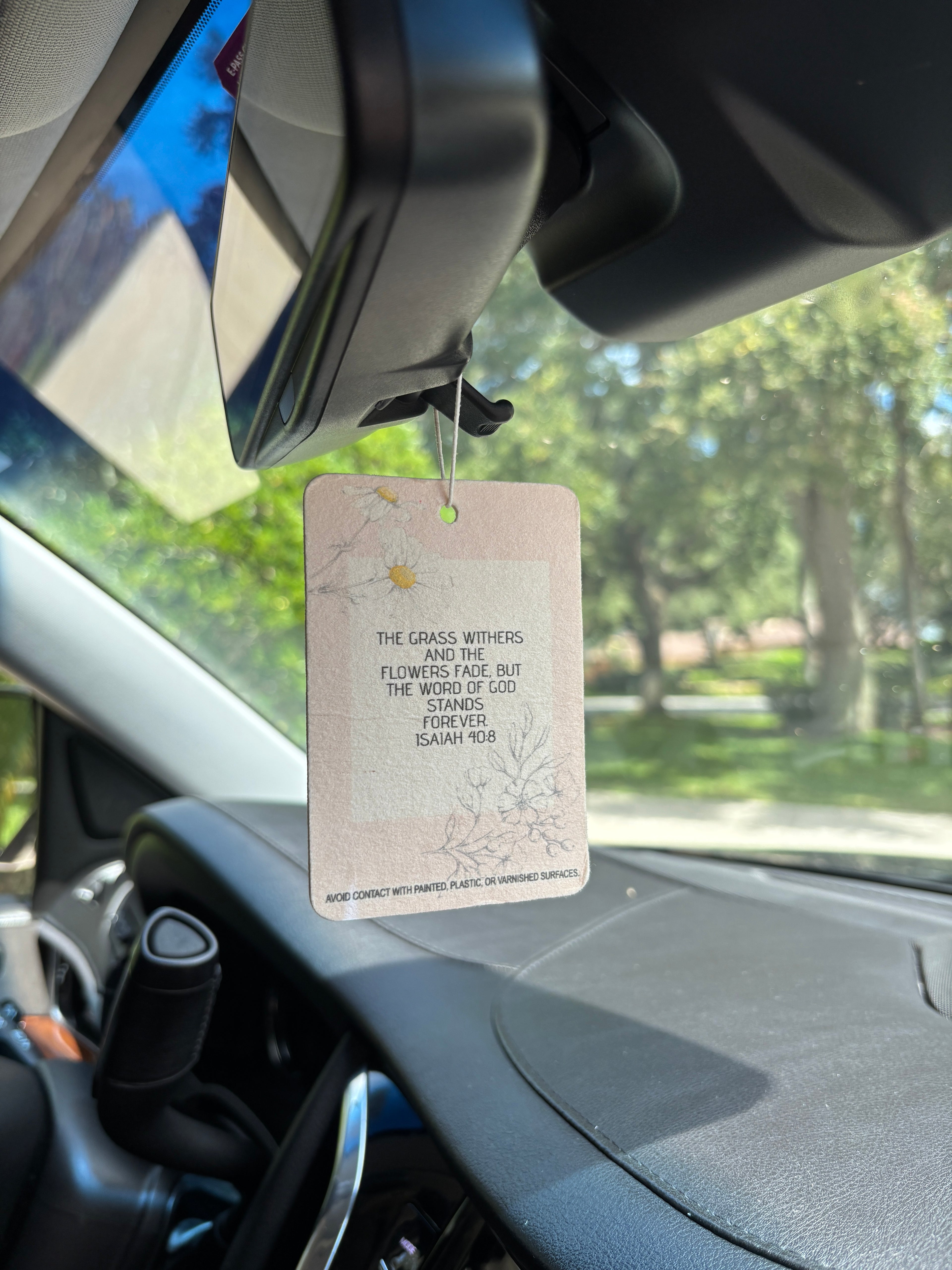 Isaiah 40:8 Car Air Freshener - Fresh Air Scent
