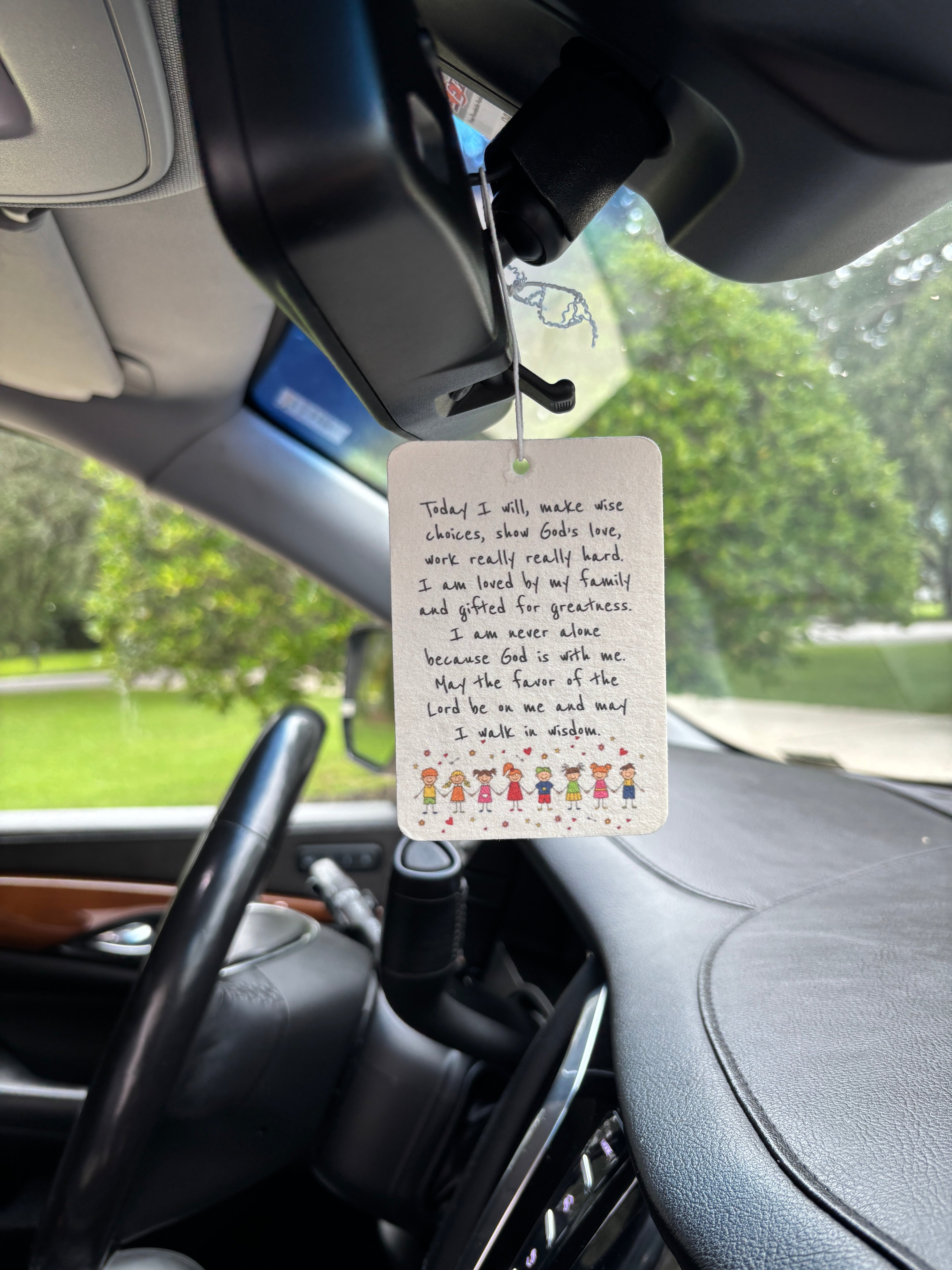 Today I Will... Prayer Car Air Freshener - Fresh Air Scent
