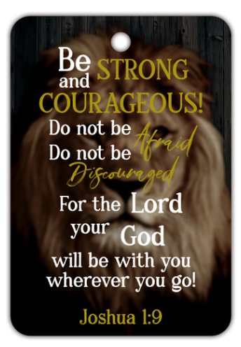 Joshua 1:9 Car Air Fresheners - Dark Ice Scent