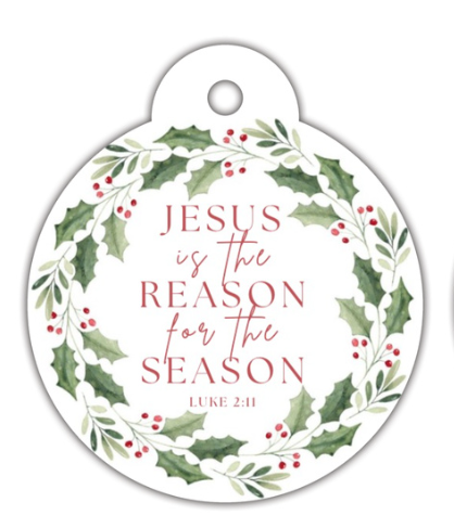 Christmas "Jesus Is The Reason For The Season" Car Air Freshener - Pine Scent
